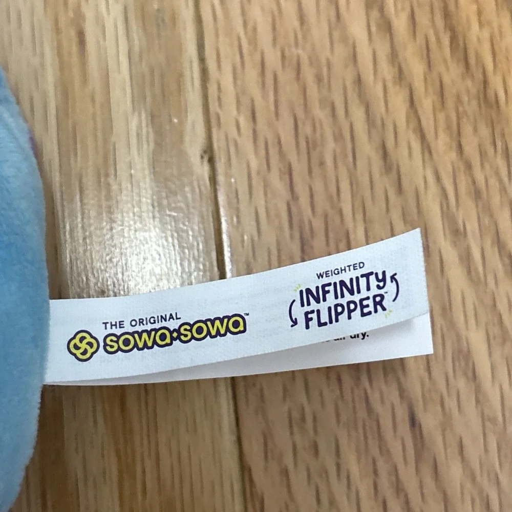 sowa•sowa Plush Weighted Infinity‎ Flipper - Quiet Plush Toy